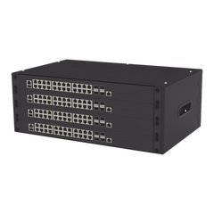 Gabinete para Montaje en Pared liviano, 4 Unidades de rack, Profundidad máxima de trabajo 250 mm, Se envía el Gabinete Armado.