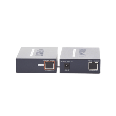 Kit Transmisor y Receptor PoE de Largo Alcance Sobre Coaxial Hasta 1 km