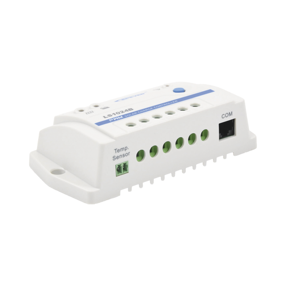 Controlador Solar PWM / 10A / 12/24V / RS-485 / Baterías Gel-AGM-Selladas / Parámetros Configurables