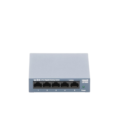 Switch de escritorio Gigabit de 5 puertos 10/100/1000Mbps, carcasa metálica