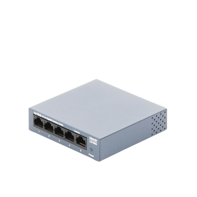 Switch de escritorio Gigabit de 5 puertos 10/100/1000Mbps, carcasa metálica