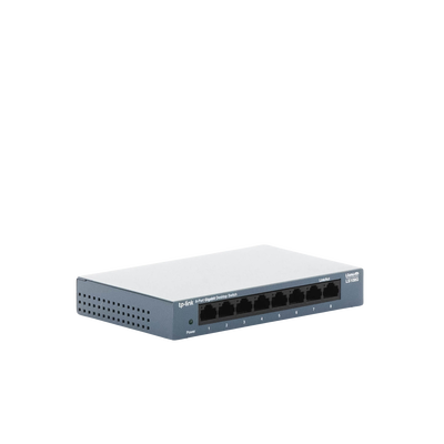 Switch de escritorio Gigabit de 8 puertos 10/100/1000Mbps, carcasa metálica