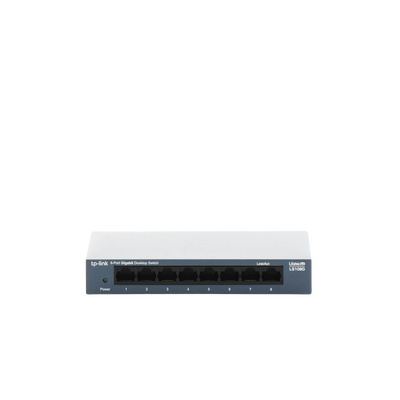 Switch de escritorio Gigabit de 8 puertos 10/100/1000Mbps, carcasa metálica