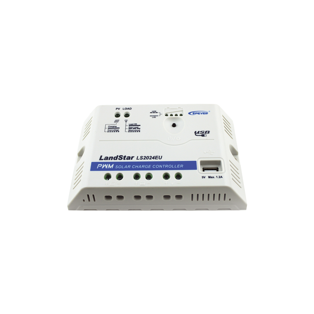 Controlador Solar PWM 12/24 V 20 A, Salida USB
