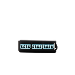 Placa Acopladora LightVerse, 6 Conectores Dúplex LC/UPC, Acepta hasta 12 fibras Multimodo OM3 y OM4  (No Shuttered)