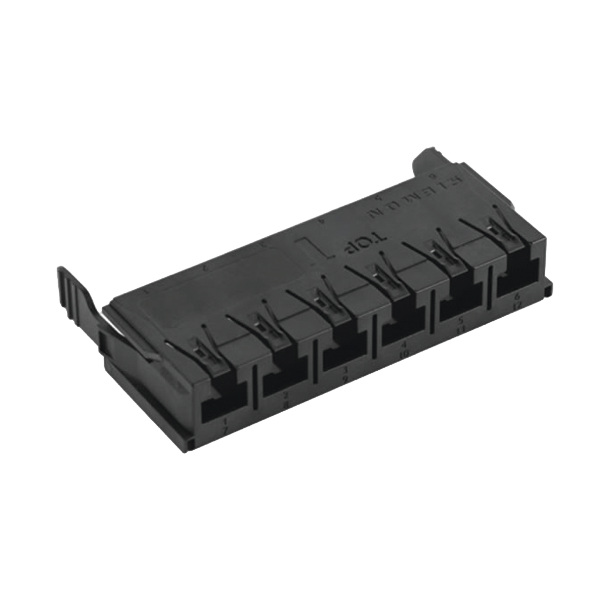 Copper, Adapter Plate, Lightverse Combo, Empty, UTP, 6 Port, Black