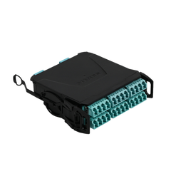 Módulo Plug & Play LightVerse, Hasta 24 fibras, Base 12 Hembra, "Shuttered" LC/UPC para fibra Multimodo OM4, UL Loss