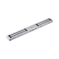 Chapa Magnética Doble para Aplicación en Puertas de Doble Hoja. 1200 lbs(x 2). LED indicador ultrabrillante
