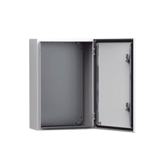 Gabinete de Uso Exterior MAS 600 x 600 x 400 mm NEMA 4/12/13; IP66; IK10 de Acero Dulce 1.5 mm con Platina de Montaje Incluida Color Gris Claro