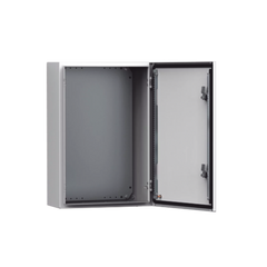 Gabinete de Uso Exterior NEMA 4/12/13; IP66; IK10, 600 x 600 x 400 mm, De Acero, Color Gris Claro