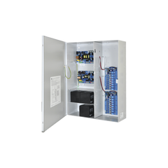 Fuente de poder DUAL ALTRONIX de 12 Vcc @ 9.3 Amper, y 24 Vcc @ 9.6 Amper con 16 salidas, con capacidad de batería de respaldo, requiere batería, para aplicaciones de control de acceso, alarmas, CCTV, con voltaje de entrada en 120 Vca
