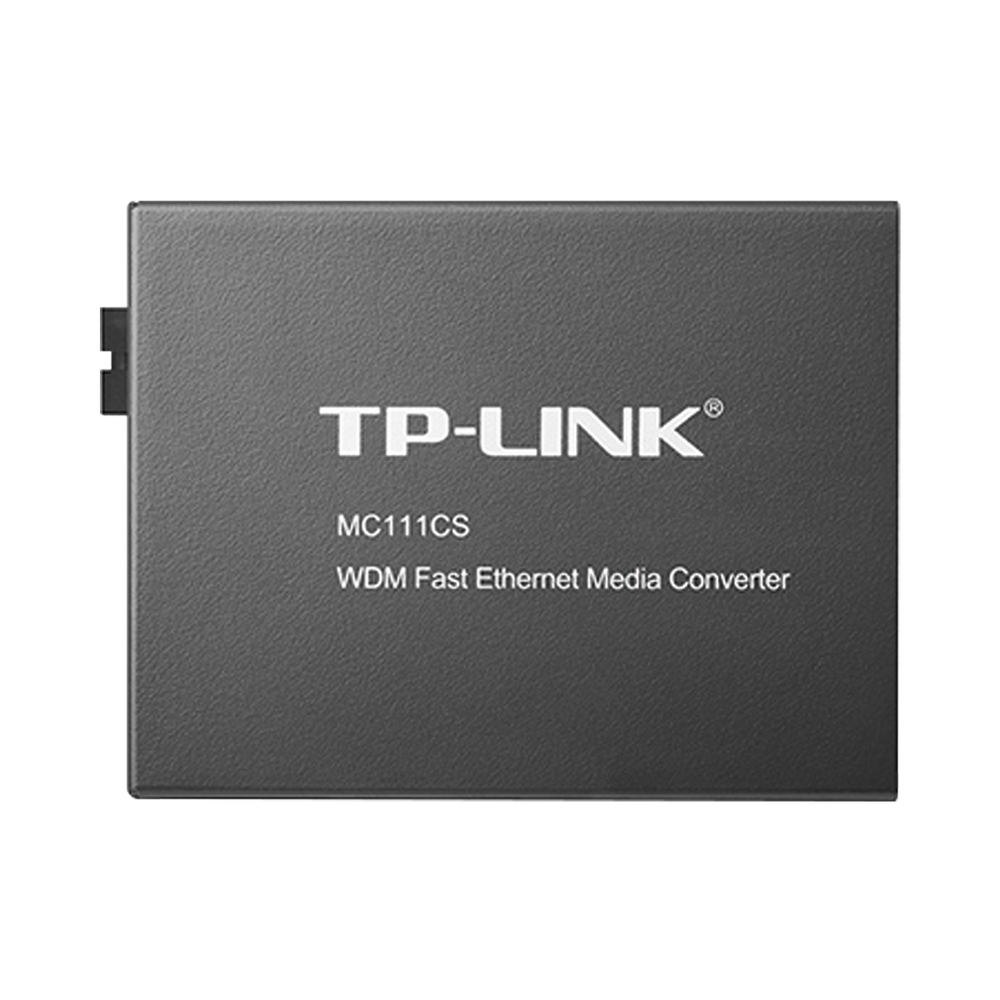 Convertidor Fibra Óptica WDM Monomodo / 1 puerto RJ45 10/100 Mbps / 1 puerto SC/UPC 100 Mbps /  Hasta 20 Km / Para su Funcionamiento Requiere el Modelo MC112CS / Plug and Play