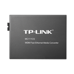 Convertidor Fibra Óptica WDM Monomodo / 1 puerto RJ45 10/100 Mbps / 1 puerto SC/UPC 100 Mbps /  Hasta 20 Km / Para su Funcionamiento Requiere el Modelo MC112CS / Plug and Play