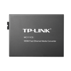 Convertidor Fibra Óptica WDM Monomodo / 1 puerto RJ45 10/100 Mbps / 1 puerto SC/UPC 100 Mbps /  Hasta 20 Km / Para su Funcionamiento Requiere el Modelo MC112CS / Plug and Play