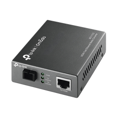 Convertidor Fibra Óptica WDM Monomodo / 1 puerto RJ45 10/100 Mbps / 1 puerto SC/UPC 100 Mbps /  Hasta 20 Km / Para su Funcionamiento Requiere el Modelo MC112CS / Plug and Play