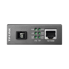 Convertidor Fibra Óptica WDM Monomodo / 1 puerto RJ45 10/100 Mbps / 1 puerto SC/UPC 100 Mbps /  Hasta 20 Km / Para su Funcionamiento Requiere el Modelo MC111CS / Plug and Play