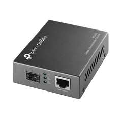 Convertidor Fibra Óptica Monomodo o Multimodo / 1 Puerto SFP 1000 Mbps / 1 Puerto RJ45 10/100/1000 Mbps / Plug and Play