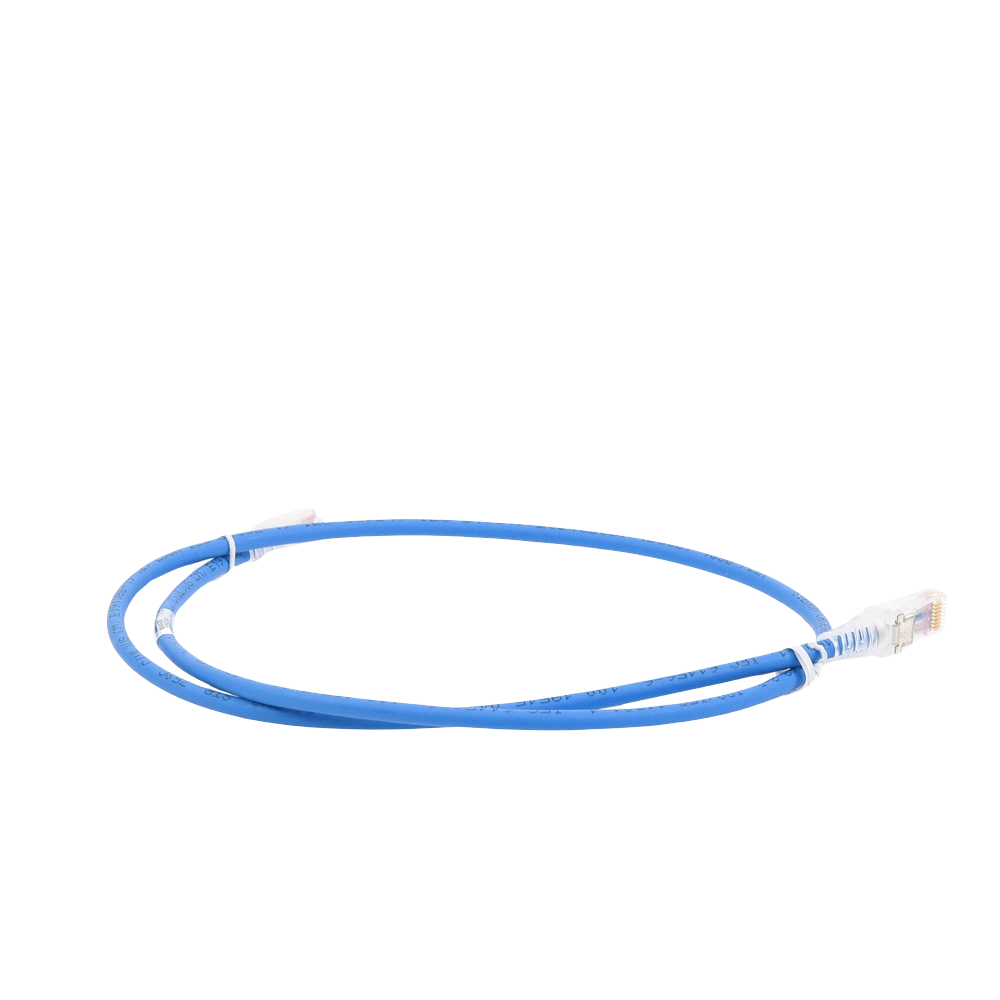Patch Cord MC5 Modular Cat5e UTP, CM/LS0H, 0.91 Metros (3 Pies), Color Azul, Versión Bulk (Sin Empaque Individual)