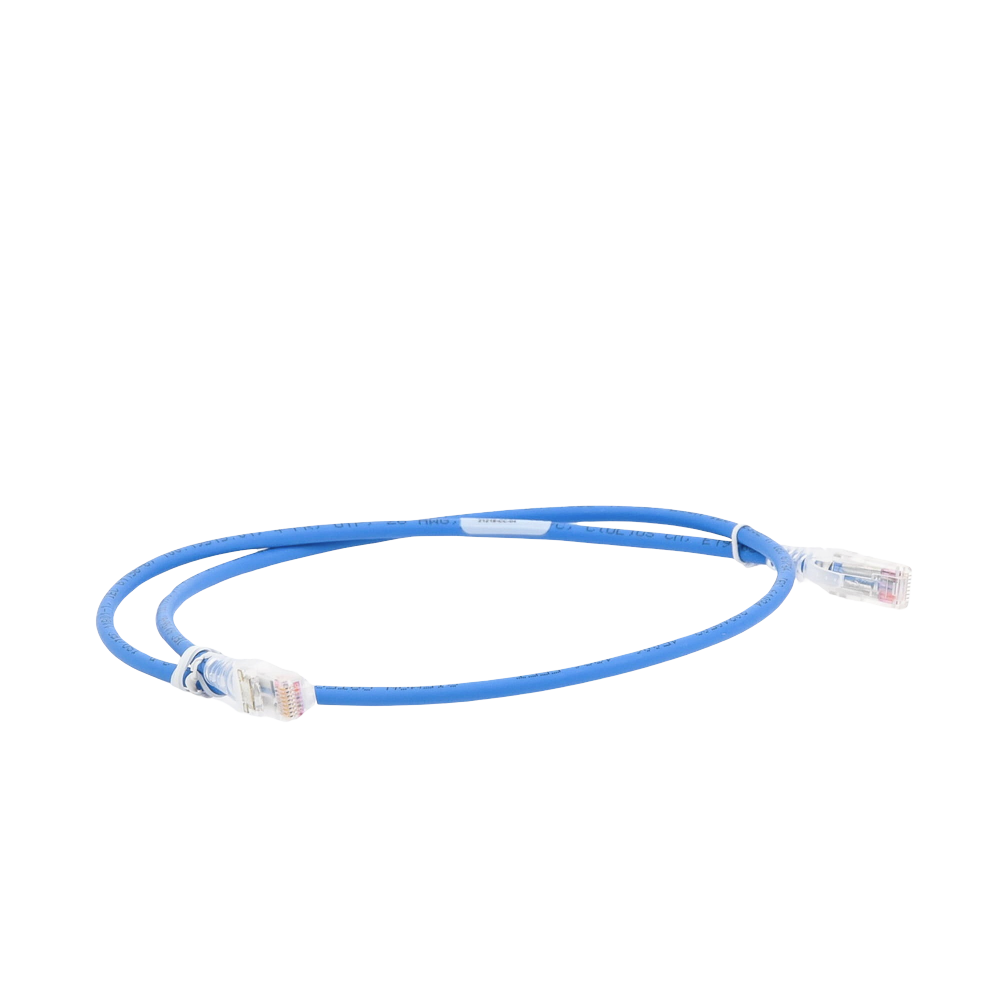 Patch Cord MC5 Modular Cat5e UTP, CM/LS0H, 0.91 Metros (3 Pies), Color Azul, Versión Bulk (Sin Empaque Individual)