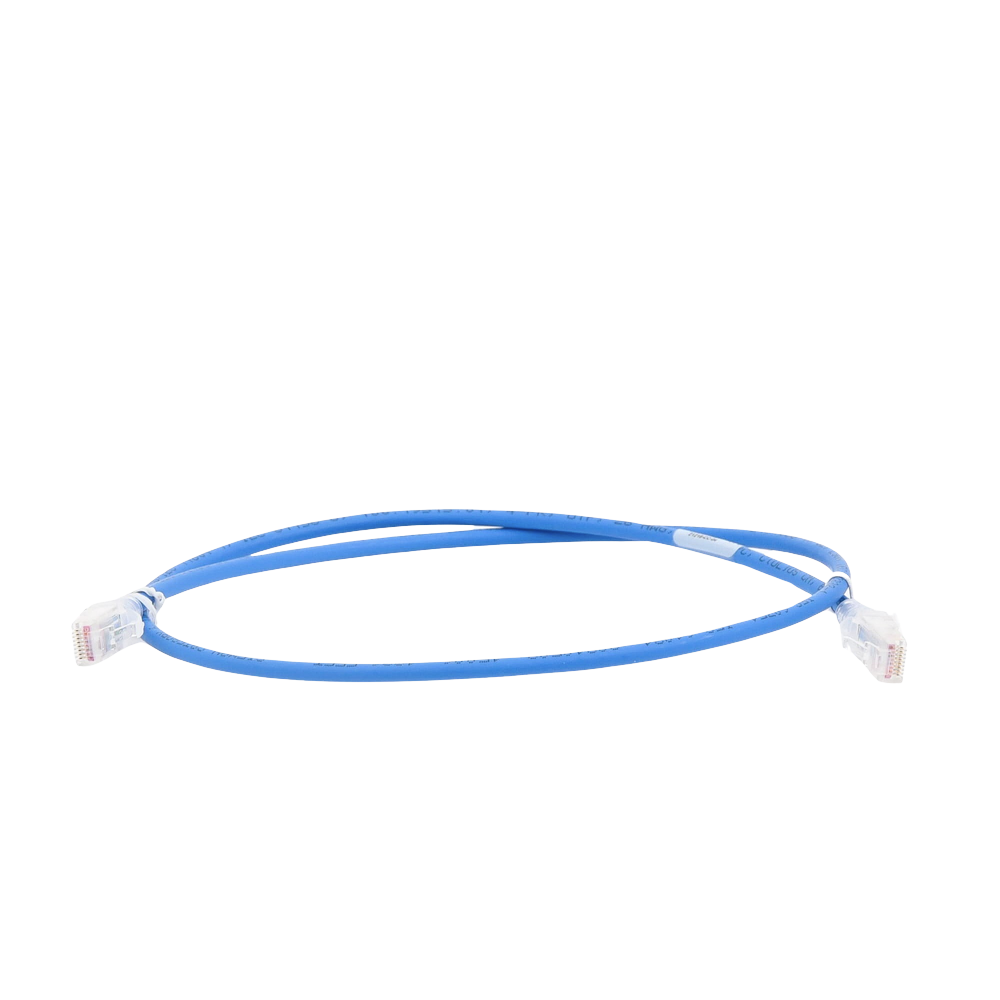 Patch Cord MC5 Modular Cat5e UTP, CM/LS0H, 2.13 Metros (7 Pies), Color Azul, Versión Bulk (Sin Empaque Individual)