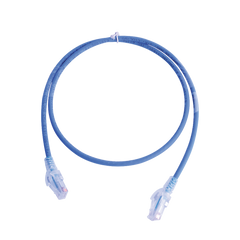 Patch Cord MC5 Modular Cat5e UTP, CM/LS0H, 2.13 Metros (7 Pies), Color Azul, Versión Bulk (Sin Empaque Individual)