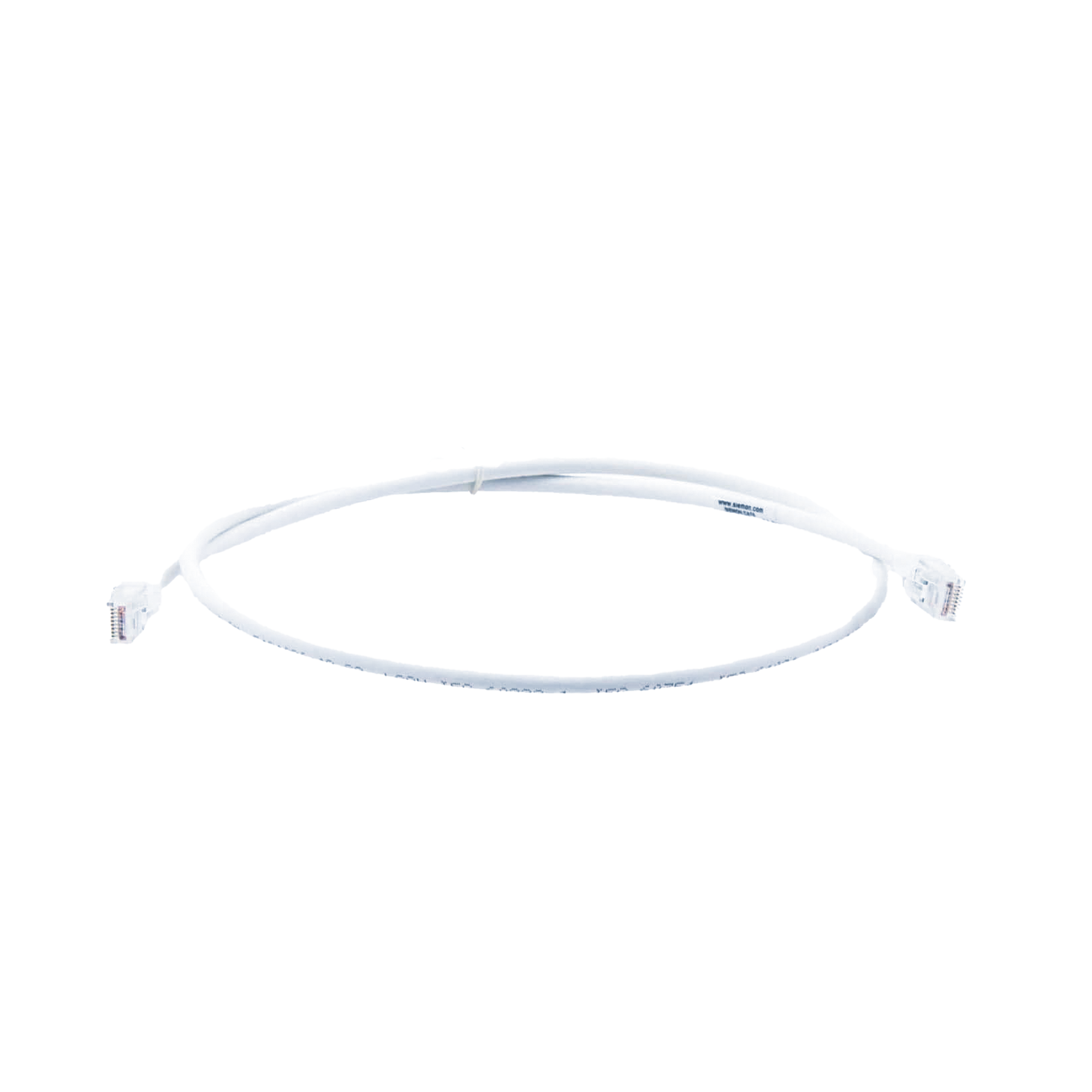 Patch Cord MC6 Modular Cat6 UTP, CM/LS0H, 0.91 Metros (3 Pies), Color Blanco, Versión Bulk (Sin Empaque Individual)