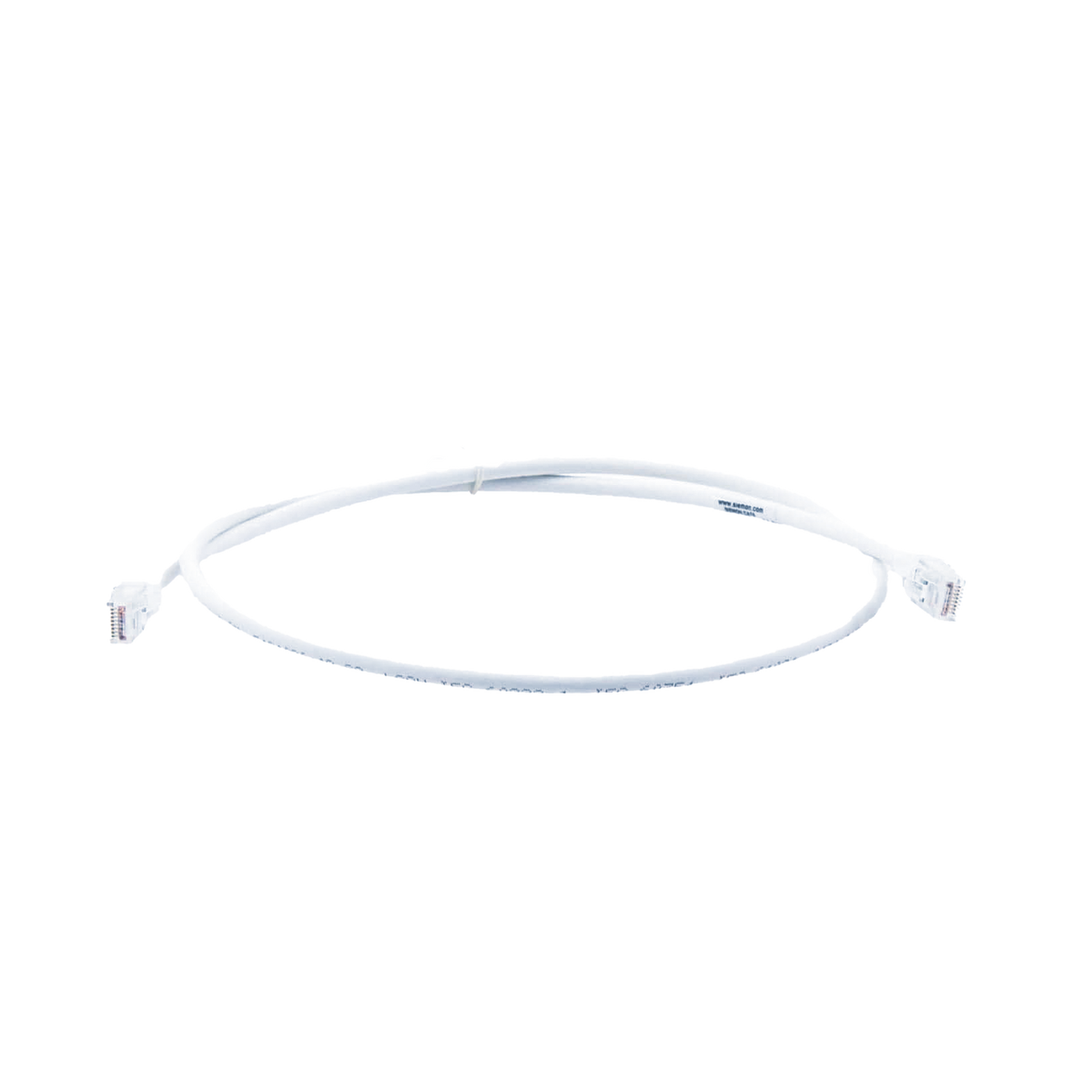 Patch Cord MC6 Modular Cat6 UTP, CM/LS0H, 0.91 Metros (3 Pies), Color Blanco, Versión Bulk (Sin Empaque Individual)