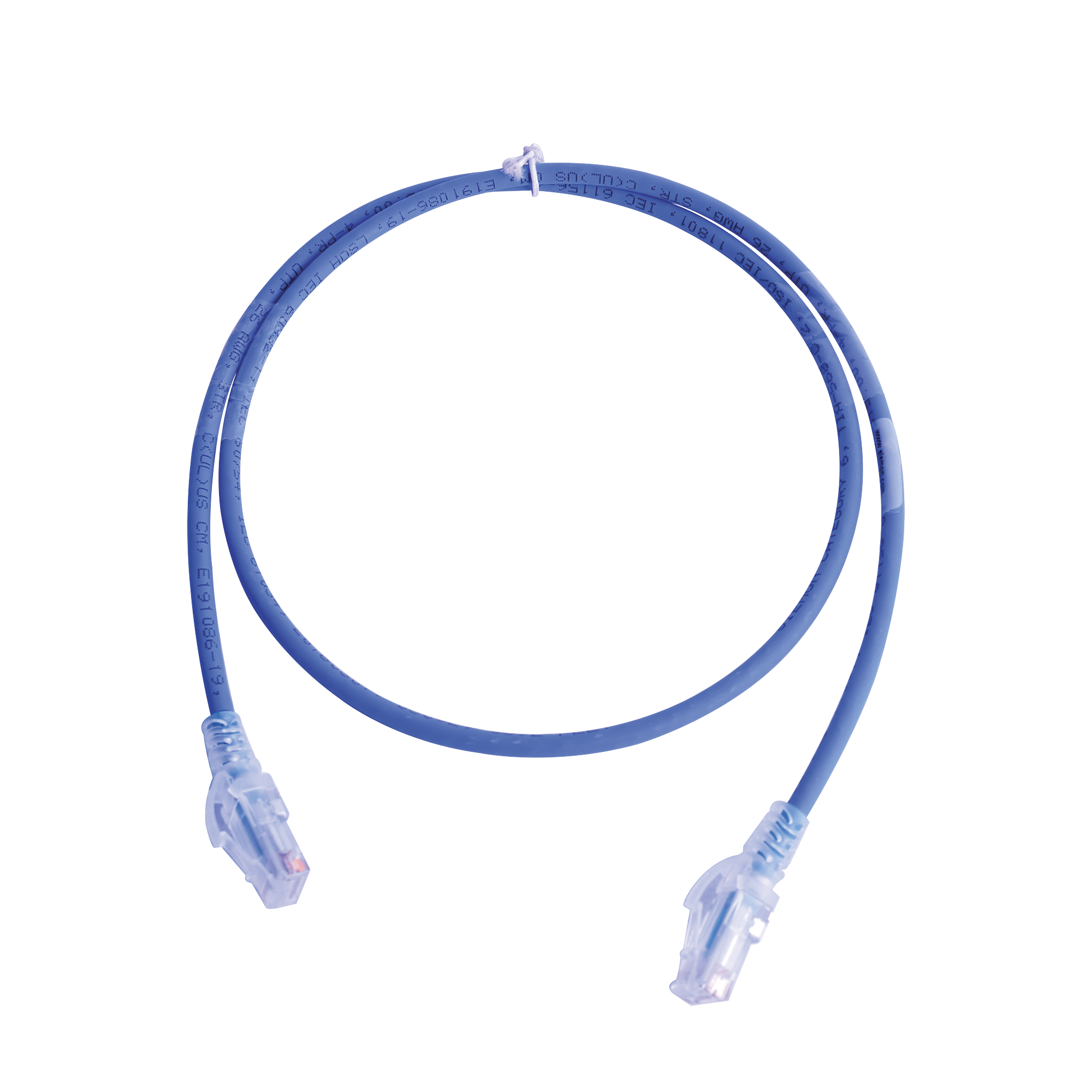 Patch Cord MC6 Modular Cat6 UTP, CM/LS0H, 0.91 Metros (3 Pies), Color Azul