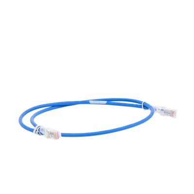 Patch Cord MC6 Modular Cat6 UTP, CM/LS0H, 3ft, Color Azul, Versión Bulk (Sin Empaque Individual)