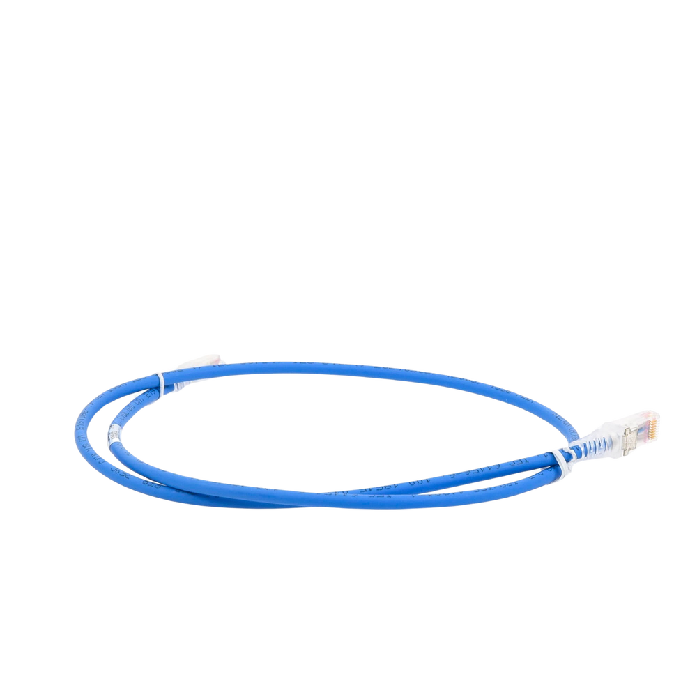 Patch Cord MC6 Modular Cat6 UTP, CM/LS0H, 0.91 Metros (3 Pies), Color Azul, Versión Bulk (Sin Empaque Individual)