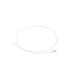 Patch Cord MC6 Modular Cat6 UTP, CM/LS0H, 5ft, Color Blanco, Diámetro Reducido (28AWG)