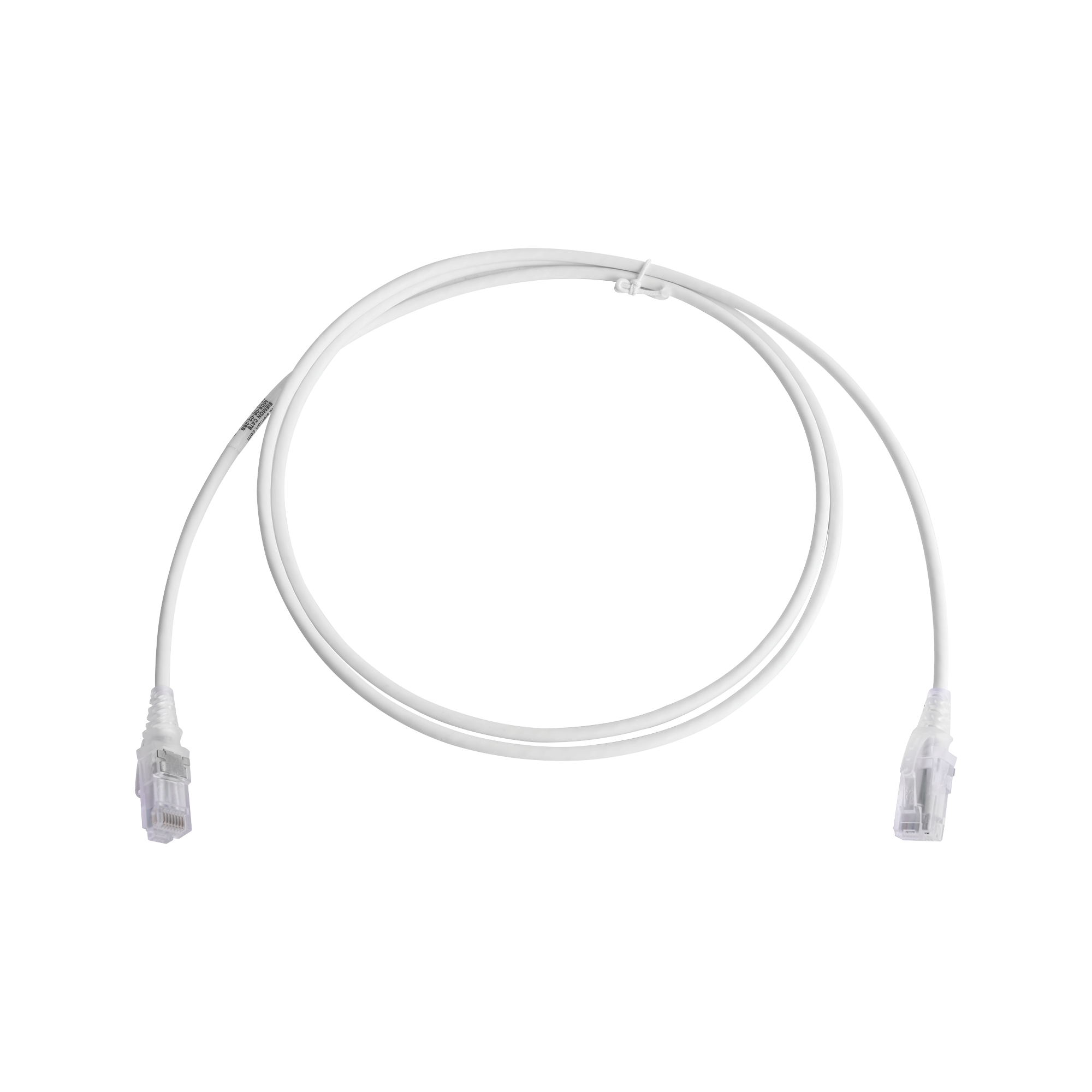 Patch Cord MC6 Modular Cat6 UTP, CM/LS0H, 1.52 Metros (5 Pies), Color Blanco, Diámetro Reducido (28AWG)