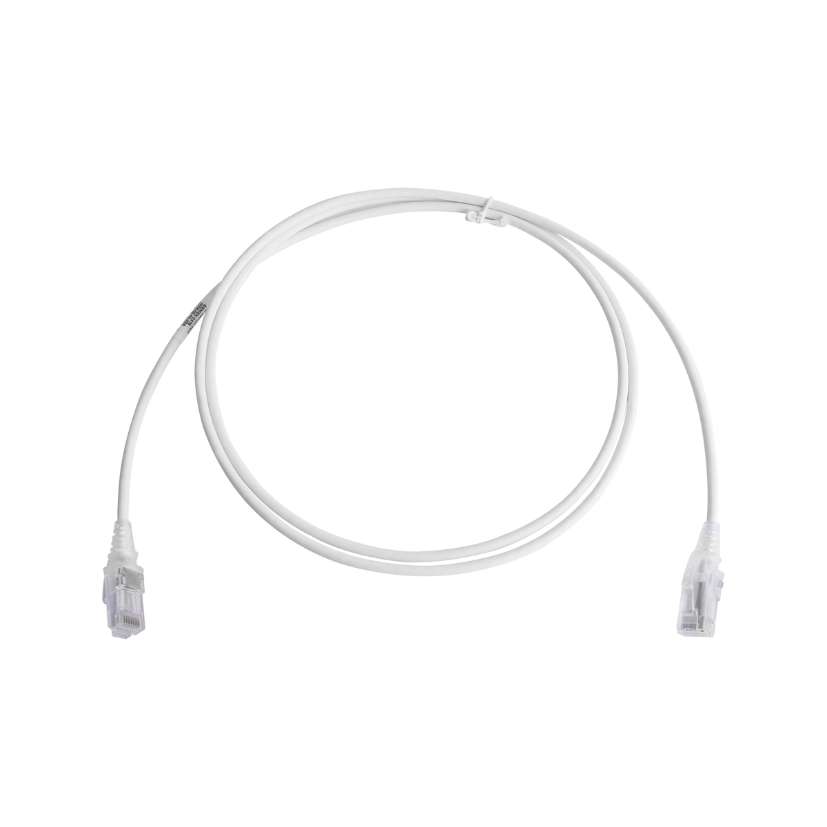 Patch Cord MC6 Modular Cat6 UTP, CM/LS0H, 1.52 Metros (5 Pies), Color Blanco, Diámetro Reducido (28AWG)