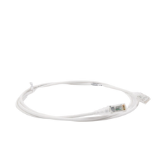 Patch Cord MC6 Modular Cat6 UTP, CM/LS0H, 1.52 Metros (5 Pies), Color Blanco, Diámetro Reducido (28AWG), Versión Bulk (Sin Empaque Individual)