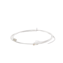 Patch Cord MC6 Modular Cat6 UTP, CM/LS0H, 1.52 Metros (5 Pies), Color Blanco, Diámetro Reducido (28AWG), Versión Bulk (Sin Empaque Individual)