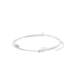 Patch Cord MC6 Modular Cat6 UTP, CM/LS0H, 5ft, Color Blanco, Diámetro Reducido (28AWG), Versión Bulk (Sin Empaque Individual)