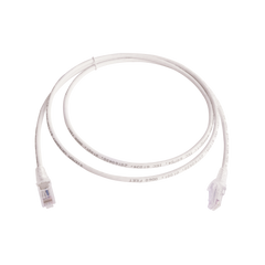 Patch Cord MC6 Modular Cat6 UTP, CM/LS0H, 1.52 Metros (5 Pies), Color Blanco, Versión Bulk (Sin Empaque Individual)
