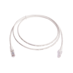 Patch Cord MC6 Modular Cat6 UTP, CM/LS0H, 5ft, Color Blanco, Versión Bulk (Sin Empaque Individual)