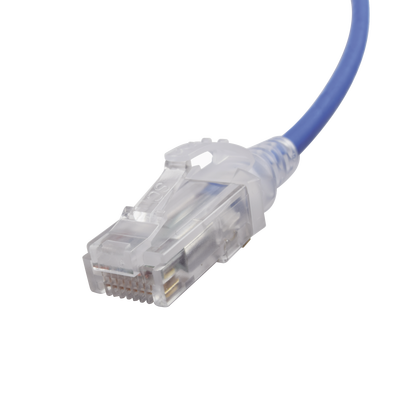 Patch Cord MC6 Modular Cat6 UTP, CM/LS0H, 5ft, Color Azul, Diámetro Reducido (28AWG)