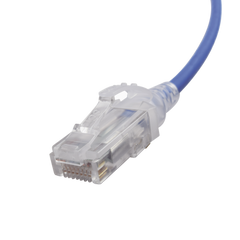 Patch Cord MC6 Modular Cat6 UTP, CM/LS0H, 5ft, Color Azul, Diámetro Reducido (28AWG)