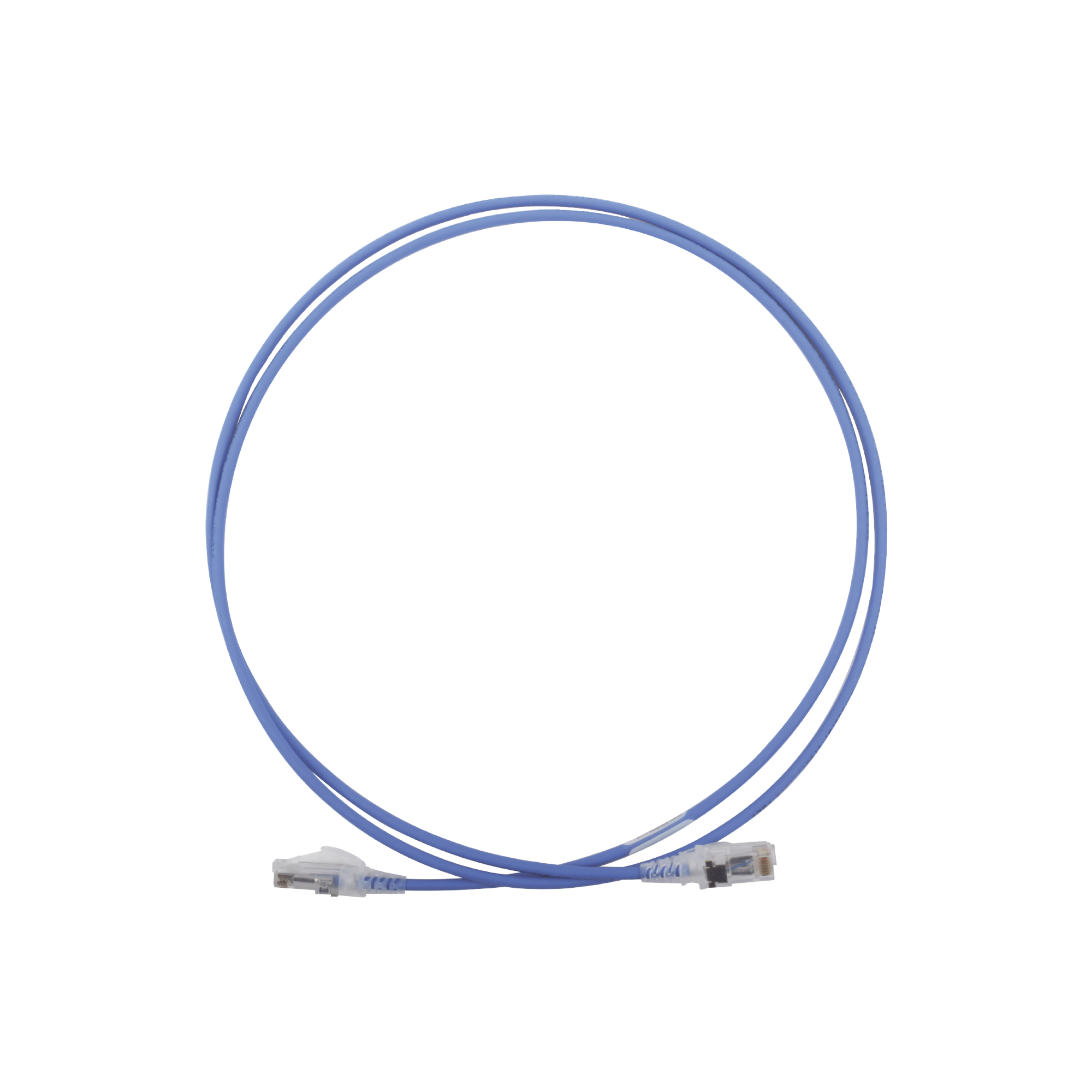 Patch Cord MC6 Modular Cat6 UTP, CM/LS0H, 1.52 Metros (5 Pies), Color Azul, Diámetro Reducido (28AWG)