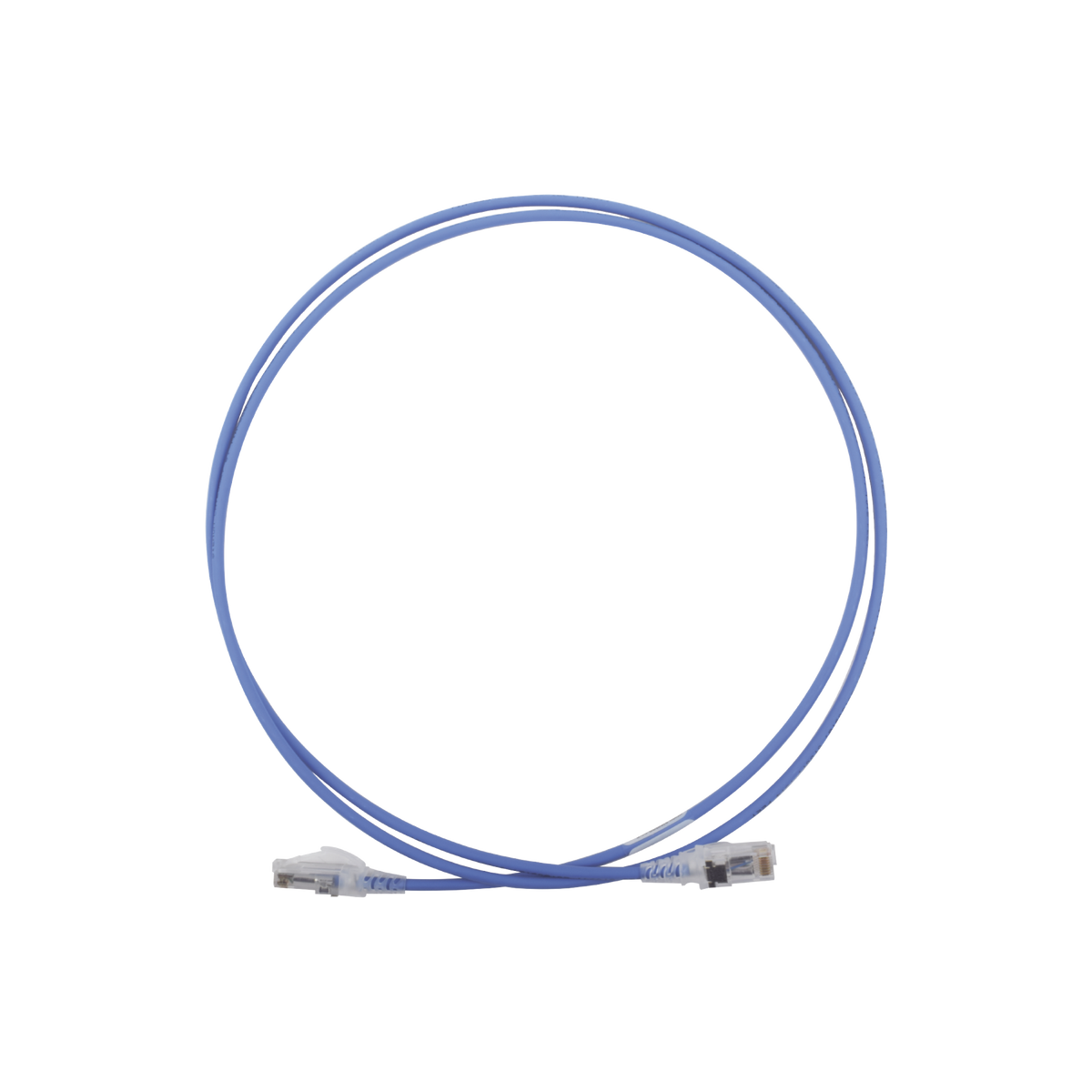 Patch Cord MC6 Modular Cat6 UTP, CM/LS0H, 1.52 Metros (5 Pies), Color Azul, Diámetro Reducido (28AWG)