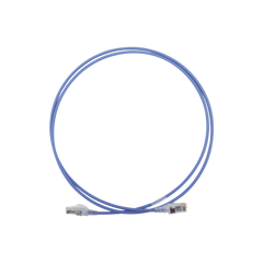 Patch Cord MC6 Modular Cat6 UTP, CM/LS0H, 1.52 Metros (5 Pies), Color Azul, Diámetro Reducido (28AWG)