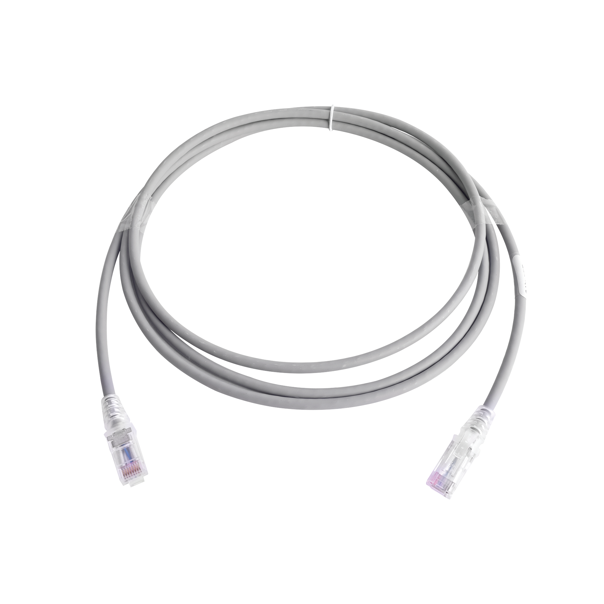 Patch Cord MC6 Modular Cat6 UTP, CM/LS0H, 2.13 Metros (7 Pies), Color Gris, Versión Bulk (Sin Empaque Individual)