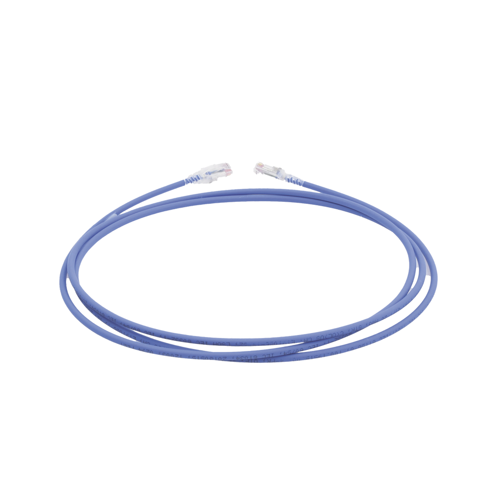 Patch Cord MC6 Modular Cat6 UTP, CM/LS0H, 2.13 Metros (7 Pies), Color Azul