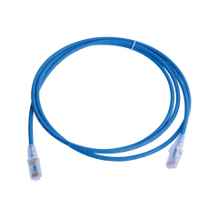 Patch Cord MC6 Modular Cat6 UTP, CM/LS0H, 2.13 Metros (7 Pies), Color Azul, Versión Bulk (Sin Empaque Individual)