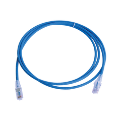 Patch Cord MC6 Modular Cat6 UTP, CM/LS0H, 7ft, Color Azul, Versión Bulk (Sin Empaque Individual)