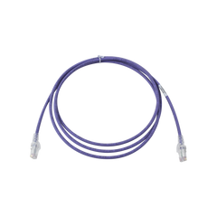 Patch Cord MC6 Modular Cat6 UTP, CM/LS0H, 2.13 Metros (7 Pies), Color Violeta, Versión Bulk (Sin Empaque Individual)