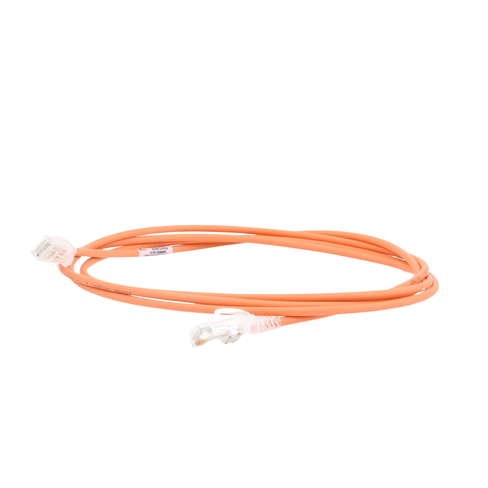 Patch Cord MC6 Modular Cat6 UTP, CM/LS0H, 2.13 Metros (7 Pies), Color Naranja, Diámetro Reducido (28AWG)