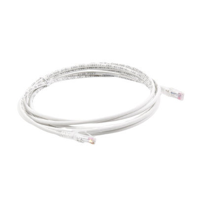 Patch Cord MC6 Modular Cat6 UTP, CM/LS0H, 10ft, Color Blanco, Versión Bulk (Sin Empaque Individual)